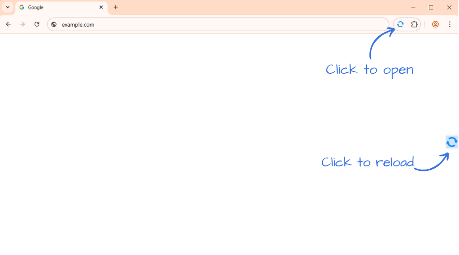 How to open the extension.